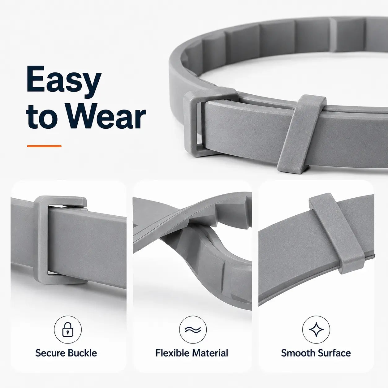 Adjustable Lightweight Dog Collar for Large Breeds Over 18 lbs, Ideal for Daily Wear and Outdoor Activities with Fresh Scent