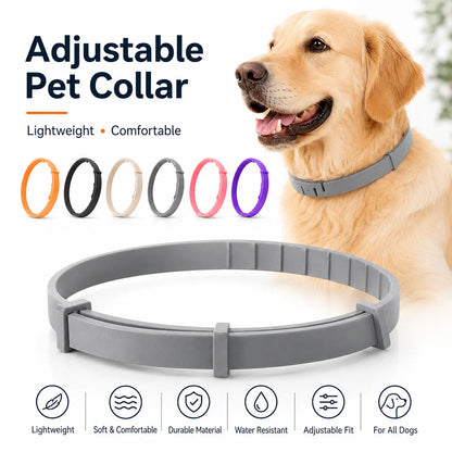 Adjustable Lightweight Dog Collar for Large Breeds Over 18 lbs, Ideal for Daily Wear and Outdoor Activities with Fresh Scent